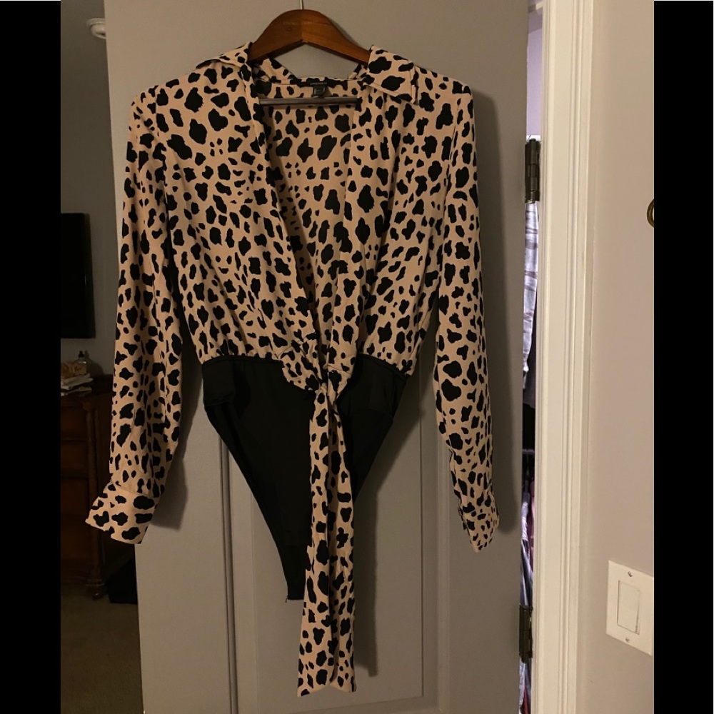 Forever 21 leopard print bodysuit